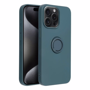 SILIKONINIS ŽIEDAS dėklas telefonui IPHONE 15 Pro Max žalias