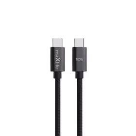 Maxlife MXUC-12 laidas USB-C - USB-C 2,0 m 100W juodas