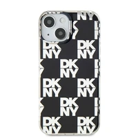 DKNY IML languotas mono raštas dėklas telefonui iPhone 15 / 14 / 13 - juodas