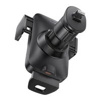 Baseus Wisdom belaidis įkrovimo oro angos elektrinis telefono laikiklis (juodas)