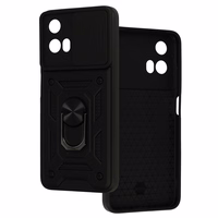Slide Camera Armor dėklas telefonui Motorola Moto G35 5G juodas