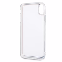 Guess GUHCI65GLCRE iPhone Xs Max raudonas kietas dėklas California Glow tamsoje