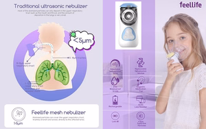 Inhaliatorius vaikams FEELLIFE Air Kids, mėlynas