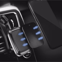 Ženklelis magnetiniam automobiliniam laikikliui juodas ir sidabrinis