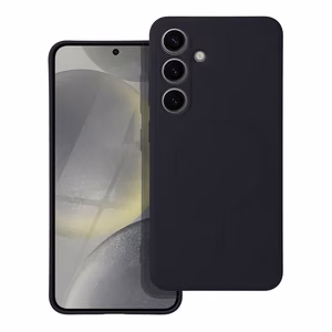 Чехол для Samsung S24 Silicone Mag Cover совместимый с MagSafe (защита камеры) черный