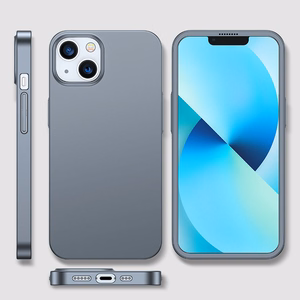 Joyroom 360 pilnas dėklas su priekiniu ir galiniu dangteliu iPhone 13 + grūdinto stiklo apsauginis stiklas pilkas (JR-BP927 tranish)