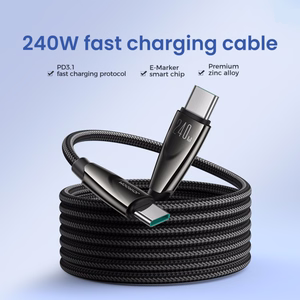 USB kabelis Joyroom SA31-CC5 USB-C to USB-C 240W 1.2m juodas