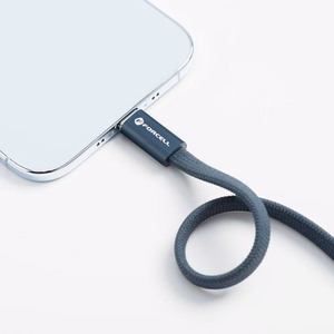 Laidas USB C į USB C Forcell F-Energy QC4.0 PD 3A 60W Cafule Flat 1,2 m CCFN23 tamsiai mėlynas