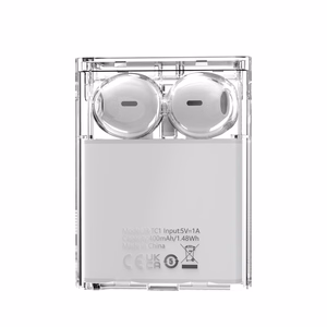 Беспроводные наушники TWS Joyroom JR-TC1 IceLens с LED-подсветкой - белые