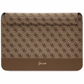 Guess 4G Stripe Metal Logo dėklas 14" nešiojamam kompiuteriui - rudas