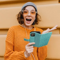 MEZZO knygos tipo dėklas telefonui XIAOMI Redmi Note 10 5G / Poco M3 Pro / Poco M3 Pro 5G su mandala, žalias