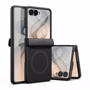 Tech-Protect Kevlar Aura dėklas, skirtas Samsung Galaxy Z Flip 8, suderinamas su MagSafe – juodas