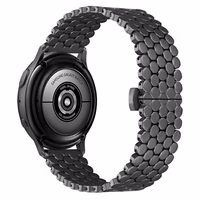 Beline dirželis Watch 22mm Metal Honeycomb juodas box