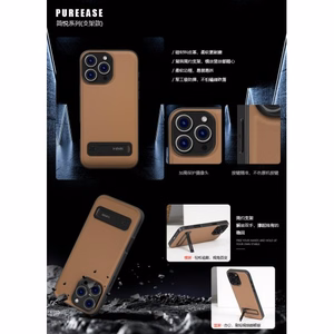 Dėklas X-Level "Pure Ease Stand" Samsung S938 S25 Ultra juodas