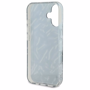 Karl Lagerfeld Zebra Pattern & Cord dėklas telefonui iPhone 16 Plus - violetinis