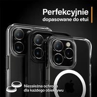 PanzerGlass Hoops kameros apsauga iPhone 15 Pro / 15 Pro Max – su juodu rėmeliu