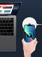 Belaidis indukcinis įkroviklis QI universalus greitas įkrovimas - FC06 15W baltas (min.2A)