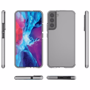 Spring Case dėklas su spalvotu rėmeliu Samsung Galaxy S22+ (S22 Plus) juodas
