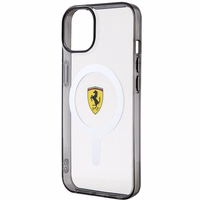Ferrari FEHMP14SURKT iPhone 14 6.1" skaidrus kietas dėklas telefonui kontūrinis magnetinis (MagSafe)