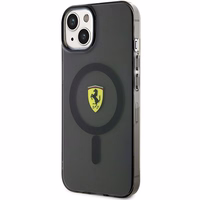 Ferrari FEHMP14SURKK iPhone 14 6.1" juodas kietas dėklas telefonui pusiau permatomas magnetinis (MagSafe)
