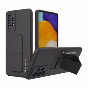 Wozinsky Kickstand Case силиконовый чехол с подставкой для Samsung Galaxy A73 чёрный