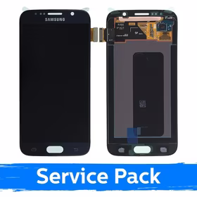 Ekranas skirtas Samsung G920 S6 juodas (Service Pack)