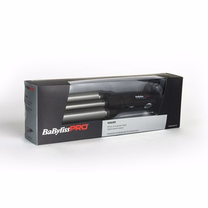 BaByliss TRIPPLE WAVER Garbanojimo žnyplės Šiltas Juoda 125 W 2,7 m