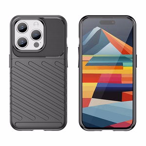 Armored iPhone 15 Pro Thunder dėklas - juodas