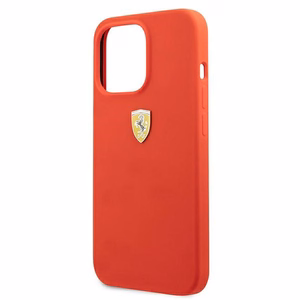 Ferrari FESSIHCP13XRE iPhone 13 Pro Max 6.7" kietas silikoninis dėklas raudonas/raudonas