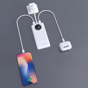 Išorinė baterija Dudao K12 10000mAh PD22.5W USB-A, USB-C - balta