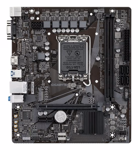 GIGABYTE H610M H V2 pagrindinė plokštė - palaiko Intel Core 14 kartos procesorius, 4+1+1 hibridinis skaitmeninis VRM, iki 5600MHz DDR5, 1xPCIe 3.0 M.2, GbE LAN, USB 3.2 Gen 1