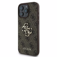 Guess 4G Big Logo dėklas telefonui iPhone 16 Pro - rudos spalvos