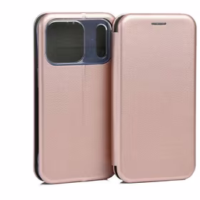 Beline Book Magnetic dėklas iPhone 17 Pro rožinis auksinis