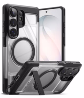 Ringke UX Magnetic MagSafe Dėklas for Samsung Galaxy S26 Ultra - Clear juodas