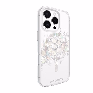 Case-Mate Karat MagSafe dėklas su perlamutro intarpais, skirtas iPhone 16 Pro, „A Touch of Pearl“