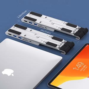 Nešiojamo kompiuterio stovas CHOETECH su 7 prievadų USB Type-C šakotuvu