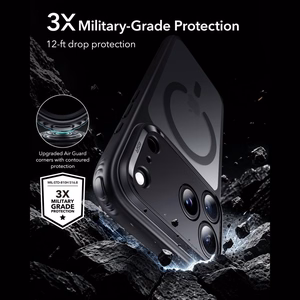 ESR Classic Hybrid MagSafe dėklas iPhone 18 Pro Max / 17 Pro Max, juodas