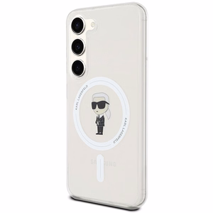 Karl Lagerfeld IML Ikonik MagSafe dėklas telefonui Samsung Galaxy S24 - skaidrus