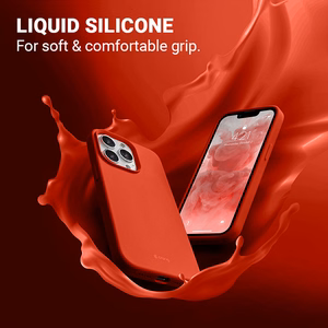 Crong Color Cover dėklas, skirtas iPhone 13 Pro Max, raudonas