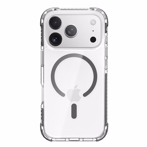 Rock Crystal Clear Magnetinė serijos dėklas telefonui Iphone 17 Pro skaidrus-juodas