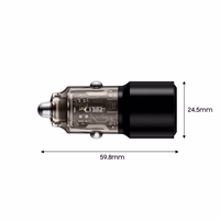 Tech-Protect CC03 95W automobilinis įkroviklis 2 lizdai USB-A / USB-C juodas