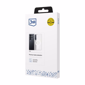 3mk Smoke MagCase skirtas Samsung Galaxy S25 Ultra baltas-permatomas