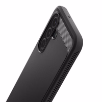 Spigen tvirtas šarvuotas dėklas telefonui Samsung Galaxy A17 - matinės juodos spalvos