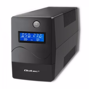 Qoltec Monolith nepertraukiamo maitinimo šaltinis (UPS) dvigubos konversijos (Online) 0.45 kVA 240 W 2 AC lizdai