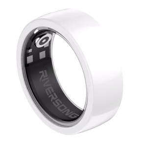 Riversong Trinity SR01 išmanusis žiedas, 8 dydis, vidinis skersmuo 18mm, baltas
