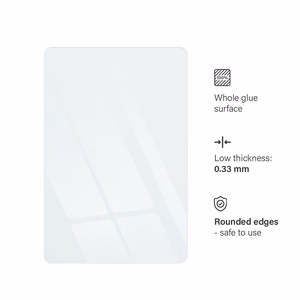 Apsauginis stiklas mėlynas - SAMSUNG Galaxy Tab А9+ 11" Wi-Fi SM-X210/X215