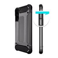 Hybrid Armor dėklas tvirtas tvirtas dėklas Samsung Galaxy S22+ (S22 Plus) juodas