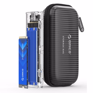 Orico TCM2-C3 M.2 NVMe į USB-C 10Gb/s disko dėžutė mėlyna