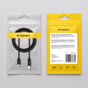 Wozinsky WKDDY2S USB-B - USB-C kabelis 2m - juodas
