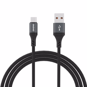 Dudao L3ST USB-A–USB-C kabelis, 5 A, 3,0 m, juodas